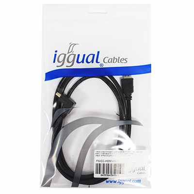 Iggual Cable Conexion Hdmi V14 90 19 Pin 1 8 M